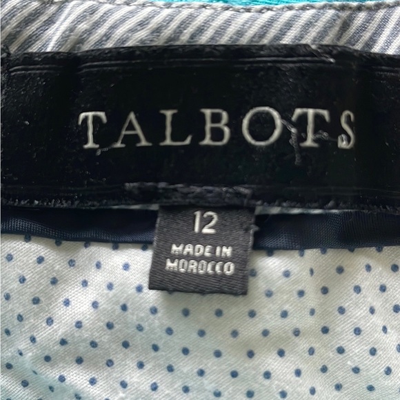 Talbots Mid Rise Signature Turquoise Crops Size 12 - Picture 5 of 8